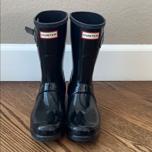Hunter boots- Womens Original Short Gloss Rainboot